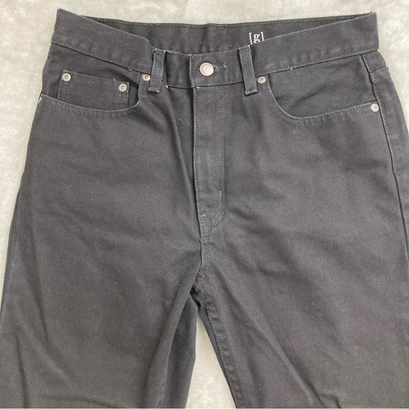 George Black Denim Regular Straight Jean Pants Heavyweight Size 32x32 - Picture 2 of 8